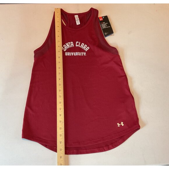 Under Armour Womens Santa Clara University Red HeatGear Racerback Tank Top XS - Picture 9 of 12